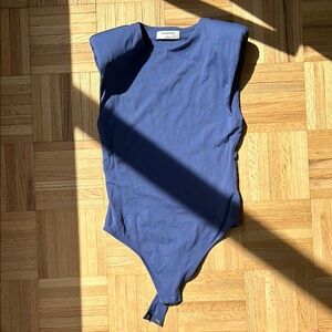 Babaton Navy Sleeveless Bodysuit